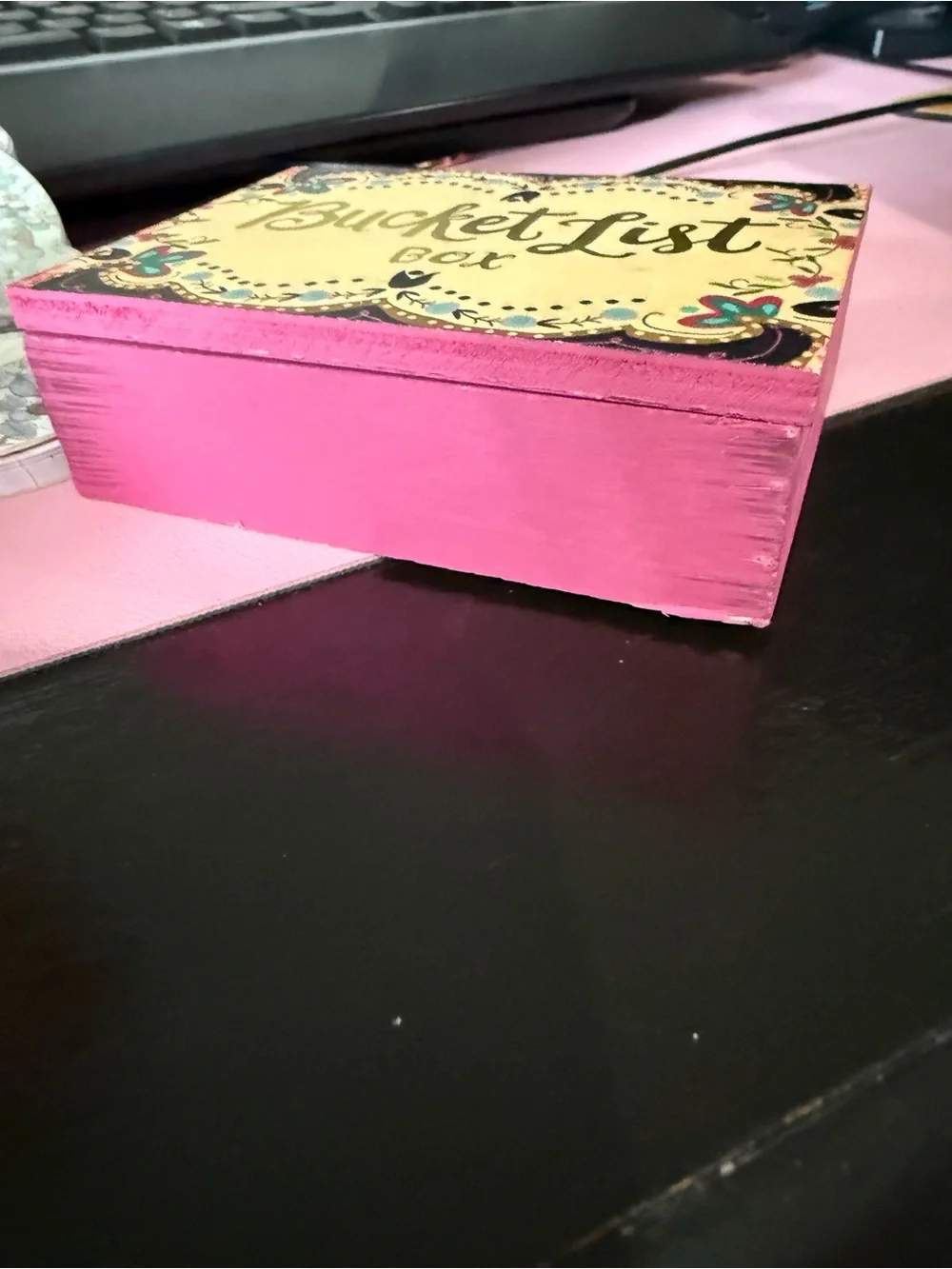 Inspirational Floral 'Trust in the Lord' notebook & Bucket list box